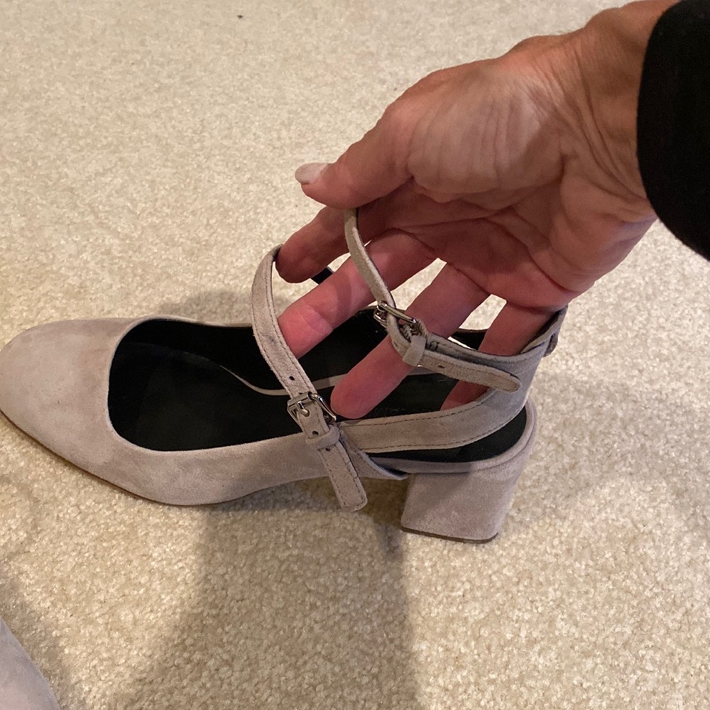 Brand new suede shoe.